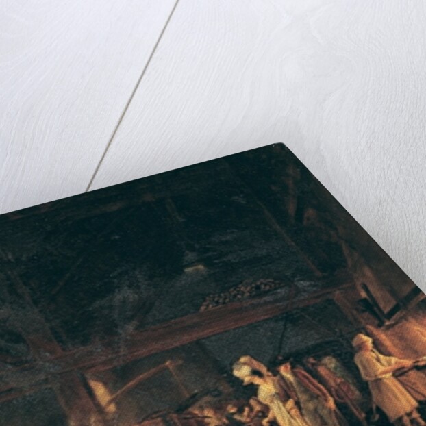 Interior of a Forge, 1771 by Jean Baptiste Bernard Coclers