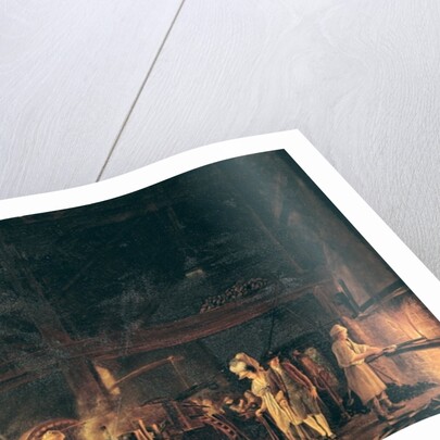 Interior of a Forge, 1771 by Jean Baptiste Bernard Coclers