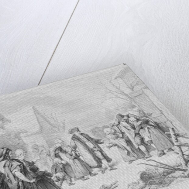 Louis XVI Distributing Alms to the Peasants in 1788 by Louis Hersent