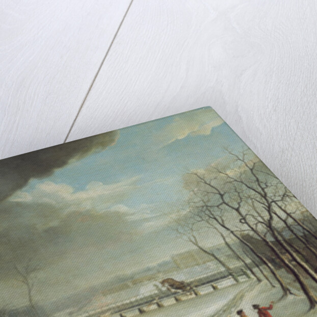 The Prince of Conde Hunting in a Sleigh in 1767 by Jean Francois Perdrix