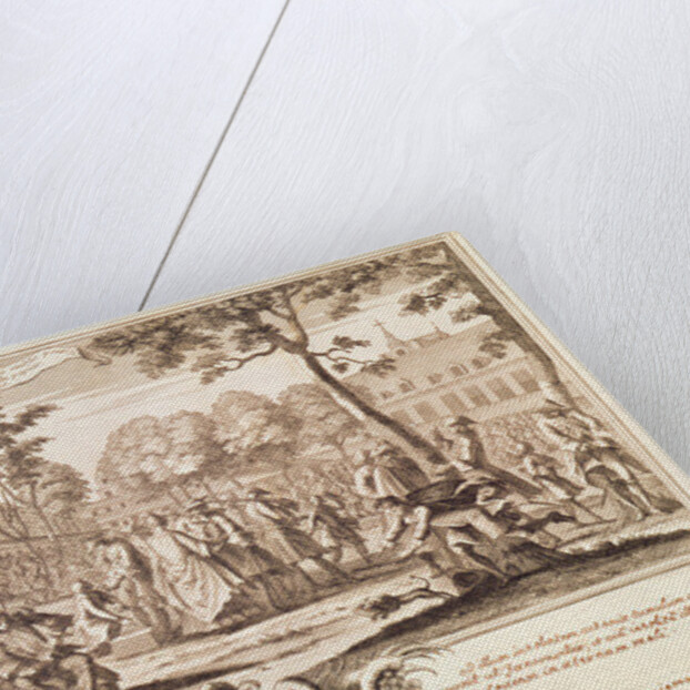 The Hotel de Soissons in 1720 by French School