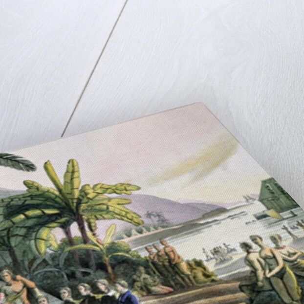 Meeting between the Expedition Party of Otto von Kotzebue and King Kamehameha I Ovayhi Island by Ludwig Choris