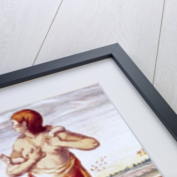 How the Women of Dasamonquepeuc Carry their Children by Jacques Le Moyne