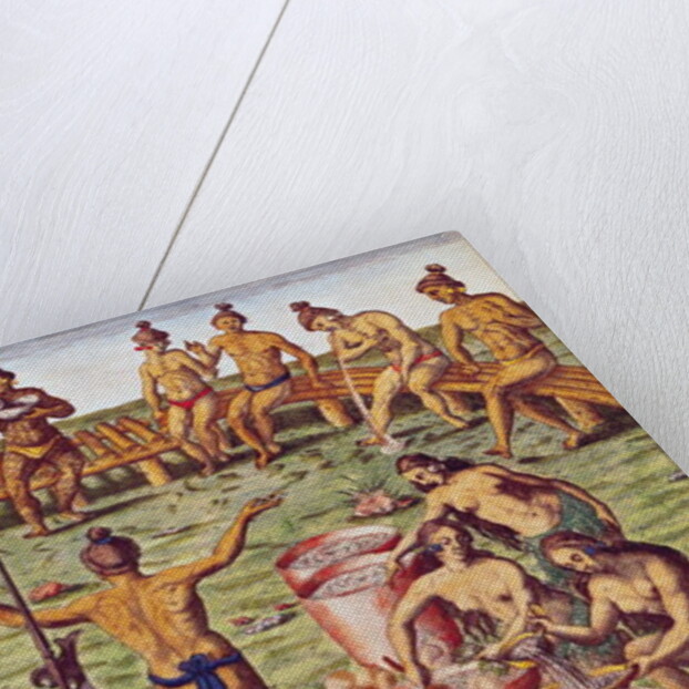 How the inhabitants of Florida made decisions on important matters by Jacques (after) Le Moyne