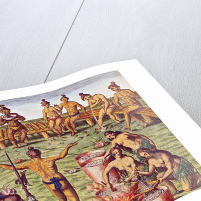 How the inhabitants of Florida made decisions on important matters by Jacques (after) Le Moyne