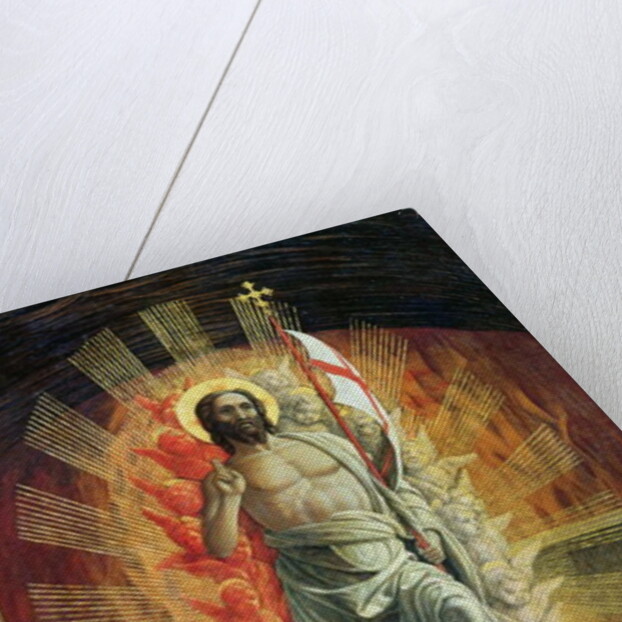 The Resurrection, right hand predella panel from the Altarpiece of St. Zeno of Verona, 1456-60 by Andrea Mantegna