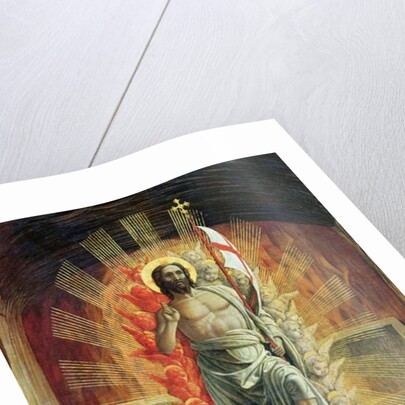 The Resurrection, right hand predella panel from the Altarpiece of St. Zeno of Verona, 1456-60 by Andrea Mantegna