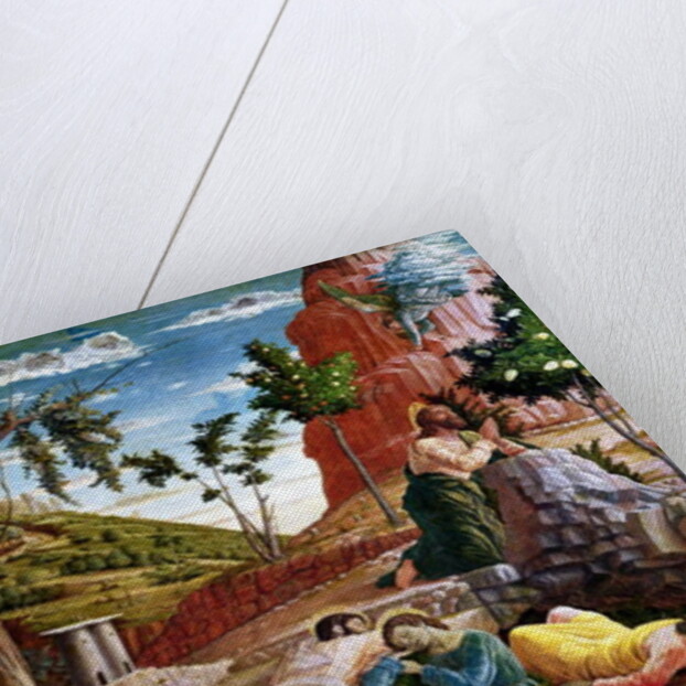 The Agony in the Garden, left hand predella panel from the Altarpiece of St. Zeno of Verona, 1456-60 by Andrea Mantegna