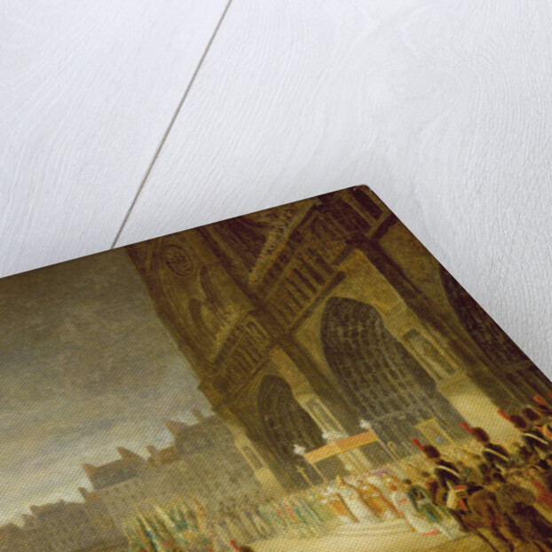 Blessing of the Flags in Front of Notre-Dame in 1804 by French School