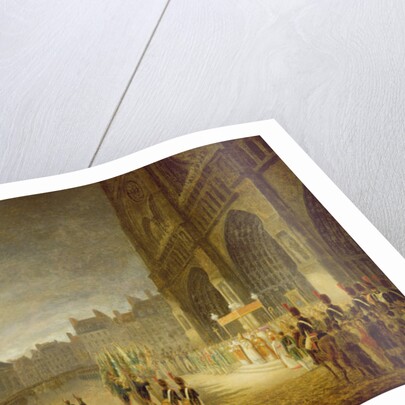 Blessing of the Flags in Front of Notre-Dame in 1804 by French School