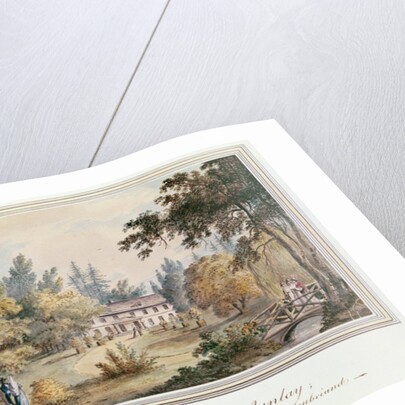 Sketch in the Gardens at Aulnay, 1817 by James Forbes