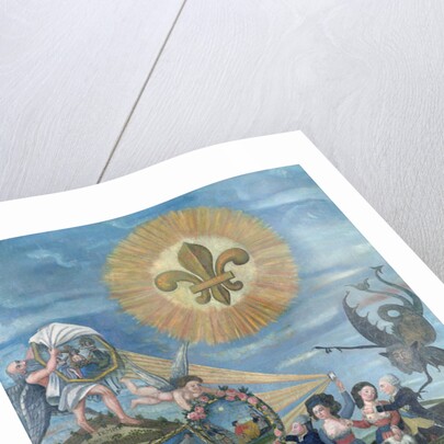 The Hope of Happiness Dedicated to the Nation with Louis XVI Driven by Goodness and Jacques Necker Driven by Truth by Dubois