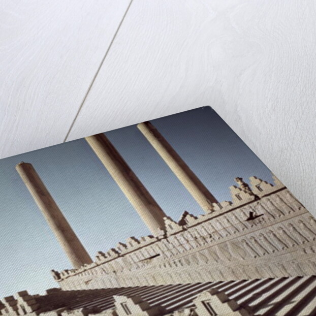 View of the east staircase of the Apadana c.515 BC by Achaemenid