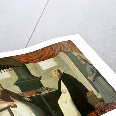 St. Bruno and Pope Urban II 1630-35 by Francisco de Zurbaran