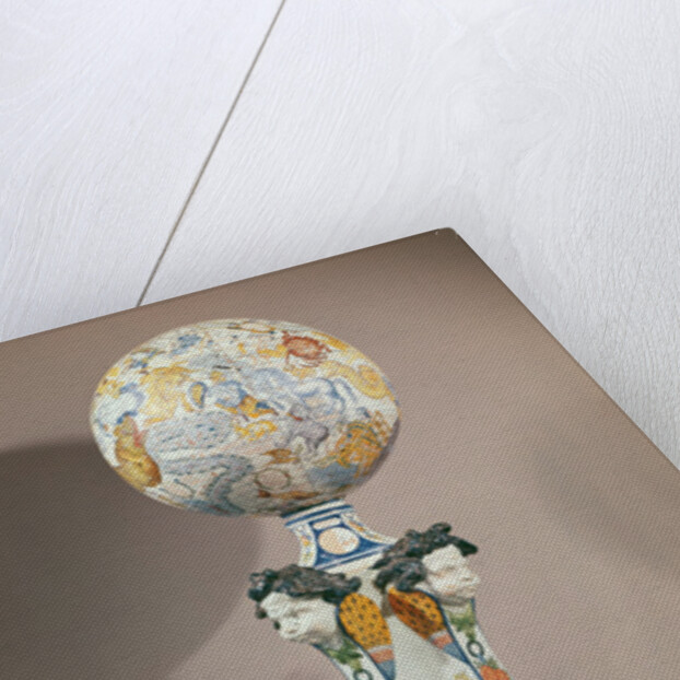 Celestial sphere on a pedestal with four lions, 1725 by Pierre Chapelle