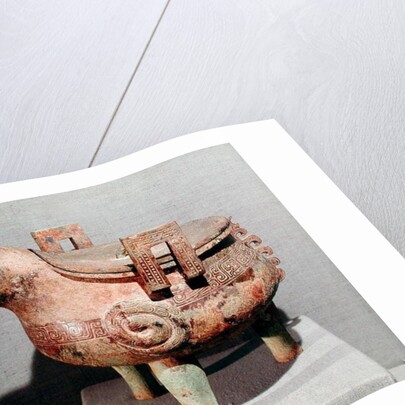 Sacrificial 'hsi-ting' animal figure, from Shucheng, Anhui, Chou Dynasty, 7th-6th century BC by School Chinese