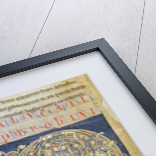 Ms 2 fol.3v t.1 Historiated initial 'P' by French School