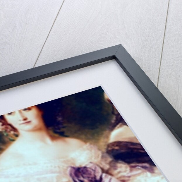 Empress Eugenie and her Ladies in Waiting, detail of the Princess of Essling, the Baroness of Pierres and the Viscountess of Lezay-Marnesia, 1855 by Franz Xaver Winterhalter