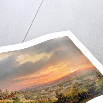 View of the Butte Montmartre, c.1830 by Louis Jacques Mande Daguerre