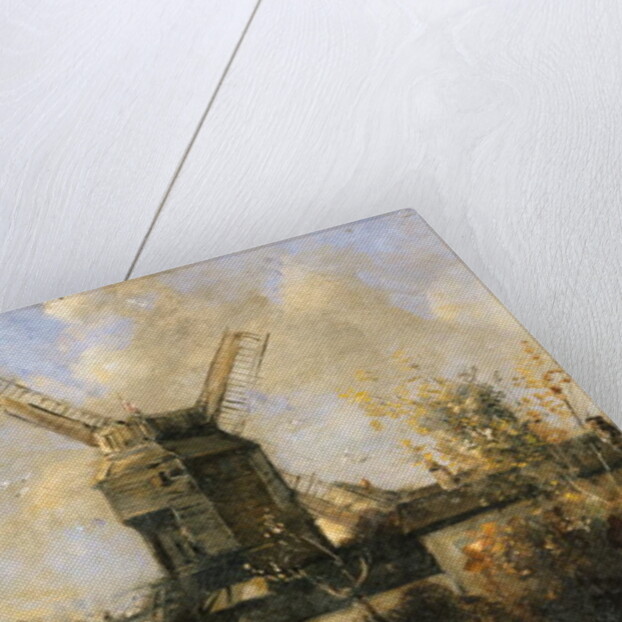 The Moulin de la Galette, Montmartre, 1861 by Antoine Vollon