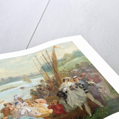A Regatta at Asnieres during the Second Empire by Antony Paul Emile Morlon