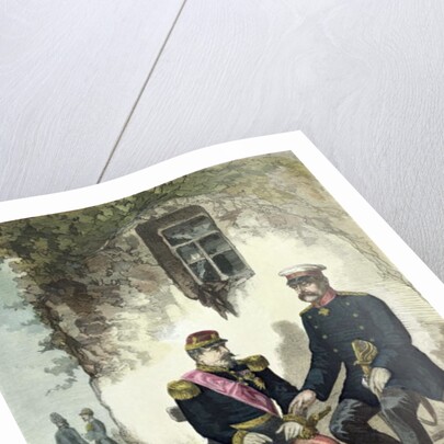Meeting between Otto von Bismarck and Napoleon III at Donchery, 2nd September 1870 by German School