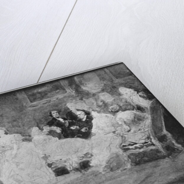 Alfred de Musset Eugene Delacroix and Pierre Antoine Berryer at a society evening, c.1840 by Eugene-Louis Lami