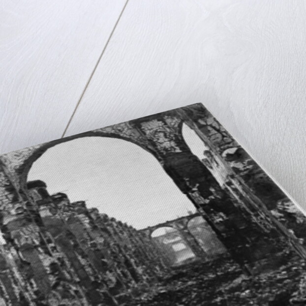 Ruins of the Cour des Comptes during the Commune of Paris, 1871 by French Photographer