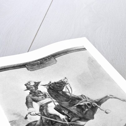 Equestrian portrait of Thomas Alexandre Dumas by French School