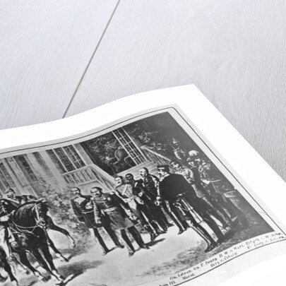 Meeting between Emperor Napoleon III and Kaiser Wilhelm I at Bellevue Castle near Sedan on 2nd September 1870 by German School