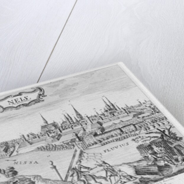 King Frederick II of Prussia invading Silesia and seizing Neis in October 1741 by German School