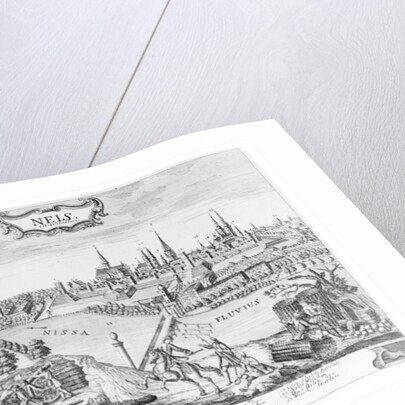 King Frederick II of Prussia invading Silesia and seizing Neis in October 1741 by German School