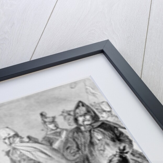 War of Duchies, Austrian and Prussian soldiers and officers fighting for Schleswig-Holstein, 1864. by German School