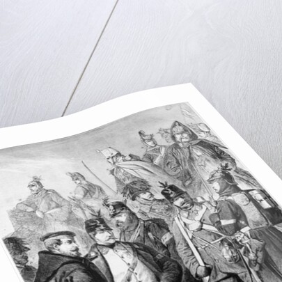 War of Duchies, Austrian and Prussian soldiers and officers fighting for Schleswig-Holstein, 1864. by German School