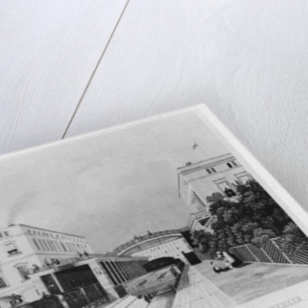 The railway station of the train Berlin-Potsdam by German School