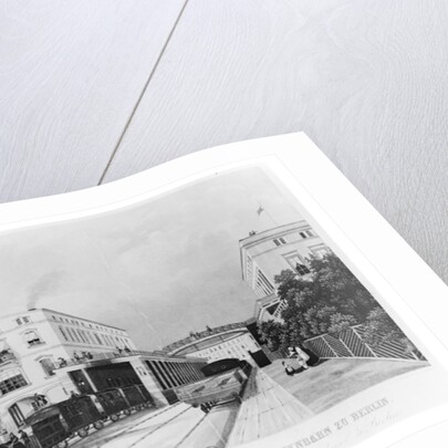 The railway station of the train Berlin-Potsdam by German School