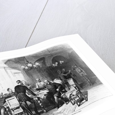 War council at Versailles Prefecture on 6th December 1870 by German School