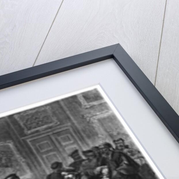 King Wilhelm I visiting the hospital at Chateau de Versailles by German School