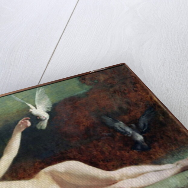 Woman with Pigeons, c.1883 by Ernst Philippe Zacharie