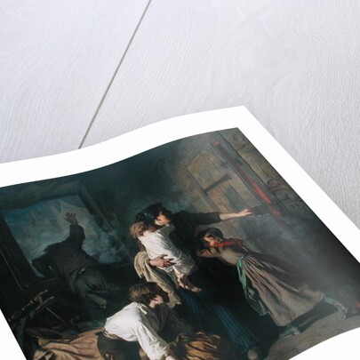 The Fire, 1850 by Alexandre Antigna