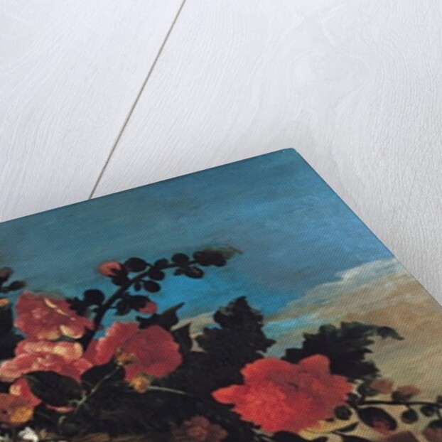 Wicker Basket of Flowers by Jean-Baptiste Belin de Fontenay