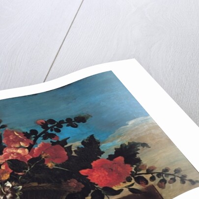 Wicker Basket of Flowers by Jean-Baptiste Belin de Fontenay