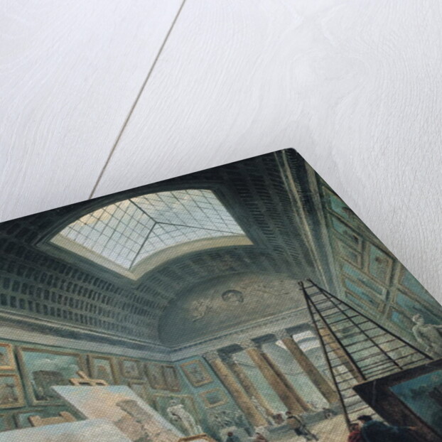 A Museum Gallery with Ancient Roman Art, before 1800 by Hubert Robert