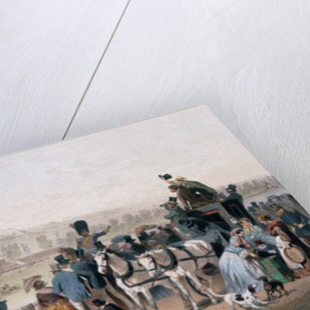 Racecourse at the Bois de Boulogne by Eugene Charles Francois Guerard