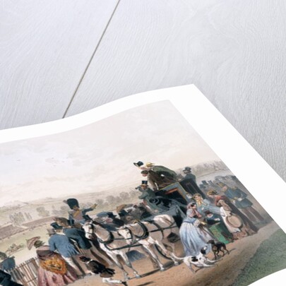 Racecourse at the Bois de Boulogne by Eugene Charles Francois Guerard