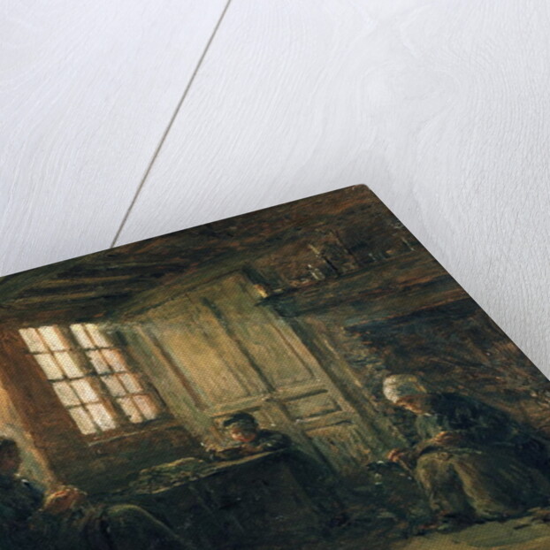 Women Fraying Linen, Honfleur, 1877 by Adolphe-Felix Cals