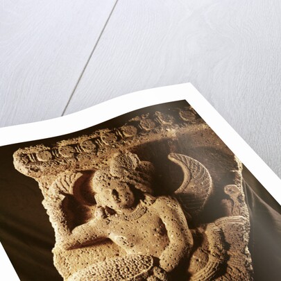 Relief depicting Dampati, Mauryan by Indian School