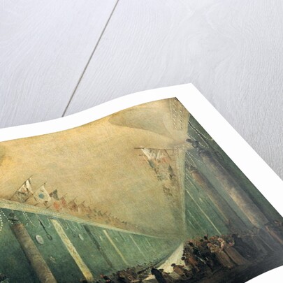 Banquet Given for Napoleon Bonaparte in the Grande Galerie of the Louvre, 20th December 1797 by Hubert Robert