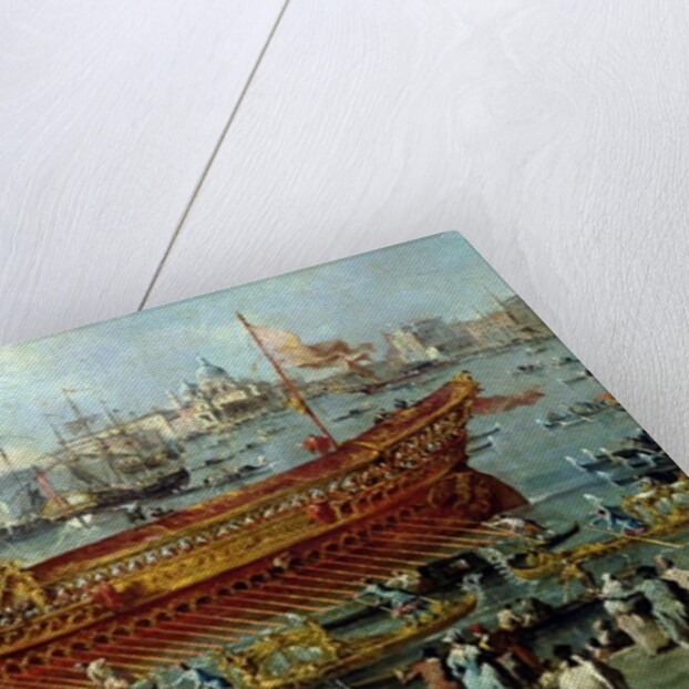 The Departure of the 'Bucentaur' Towards the Venice Lido on Ascension Day by Francesco Guardi