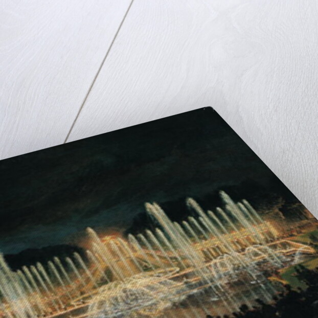 Illuminated Fountain Display in the Bassin de Neptune in Honour of Prince Francisco de Assisi de Bourbon 21st August 1864 by Eugene-Louis Lami